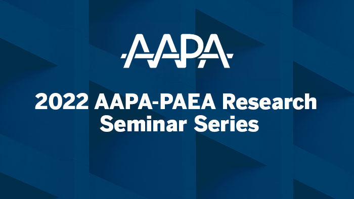 Miniatura de la serie de seminarios de investigación AAPA-PAEA 2022