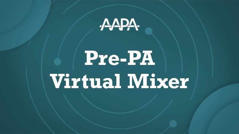 Pre-PA Virtual Mixer Webinar