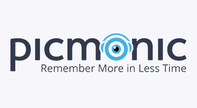 Picmonic logo blue eye