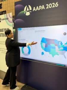 Senior Director, Health Policy Stephanie Radix, JD, Demonstrates AAPA's New PA Practice Environment Map