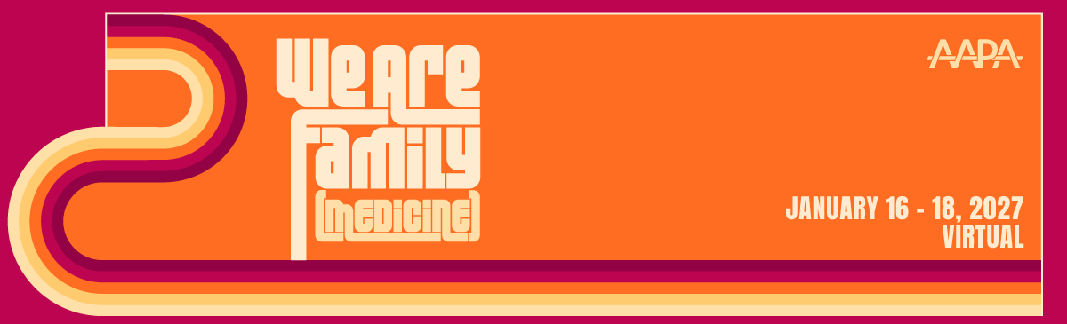 We Are Family Medicine 2027 AAPA event banner